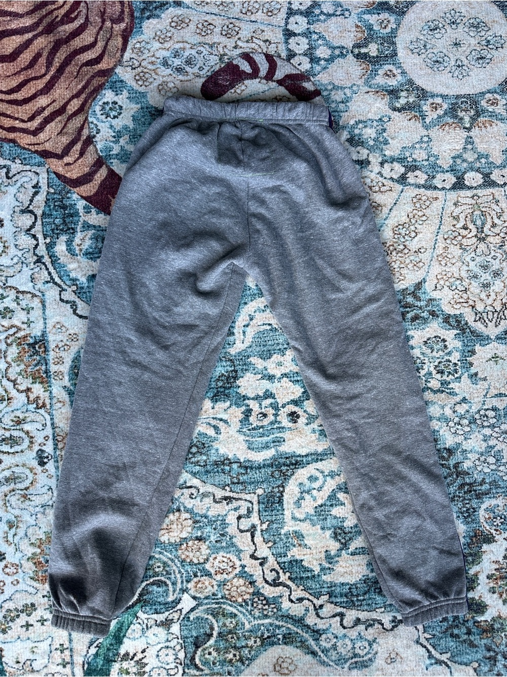 Aviator Nation Heather Gray Joggers with Rainbow Side Stripe - Picture 4 of 4